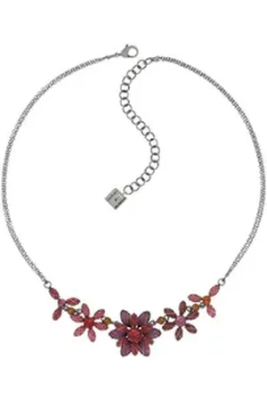 Konplott Collier : Collier Psychodahlia orange|rosa