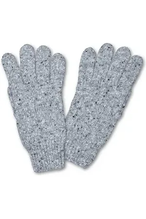 Falke Strickhandschuhe (1-St) mit Schurwolle grau M/L