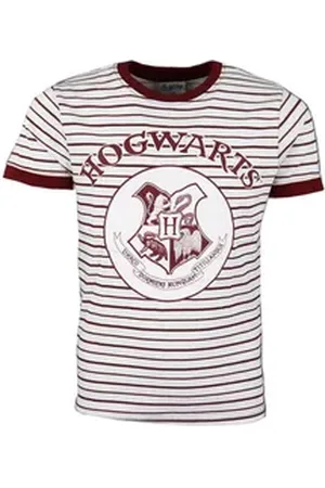 Harry Potter Print-Shirt Hogwarts Scool Jugend Kinder kurzarm T-Shirt Gr. 134 bis 164, Baumwolle rot 146