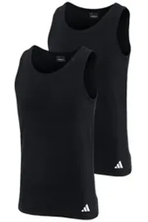 adidas Sportswear Achselhemd "Active Flex Cotton" (2er Pack) mit Heißsiegel-Logo schwarz XXL