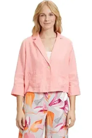 Betty Barclay Kurzblazer Sommerblazer mit 3/4 Arm Material rosa 48