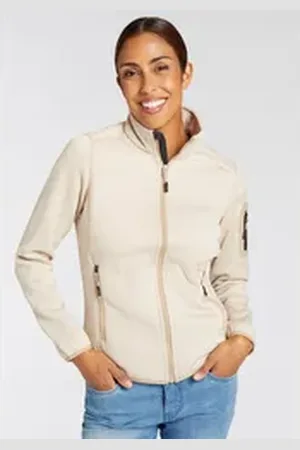 CMP Strickfleecejacke (1-St) Wärmeisolierend & Schnell trocknend & Atmungsaktiv beige 34