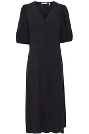 B YOUNG Druckkleid BYMMJOELLA MIDI DRESS - 20809727 Midikleid mit Muster schwarz 34
