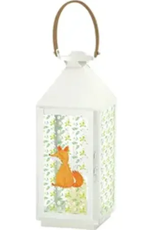 Mr. & Mrs. Panda Gartenleuchte Einhorn Fuchs L - Transparent - Geschenk, Gartendekoration, Fuchshorn, Niedliche Illustrationen 15 cm x 24 cm x 41 cm x 16 cm