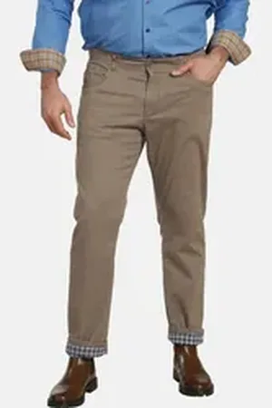 Charles Colby Thermohose BARON ALUN Tiefbundschnitt, Thermofutter beige|braun W44/L32 (30)