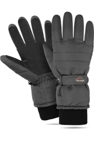 Normani Skihandschuhe Winterhandschuhe Snowguard ProTect mit 3M Thinsulate Fütterung Thermohandschuhe für Damen und Herren grau 3XL