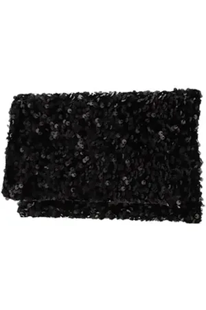 Abro+ Clutch Leather Sequins schwarz