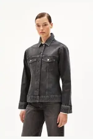 Armedangels Blouson DENSIAA Damen (1-St) Oversized Fit schwarz M/38/40