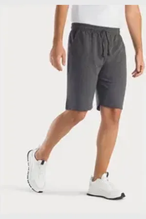 KangaROOS Sweatshorts kurze Jogginghose aus weicher Sweatware mit Kordel grau 52/54 (L)