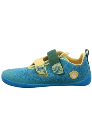 Affenzahn Halbschuh Knit Happy Kreativ Bär Slipper blau|gelb|grün 23 EU
