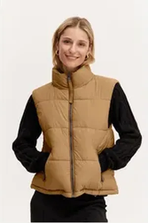 B YOUNG Kurzweste BYBOMINA WAISTCOAT 3 - 20811749 braun 36