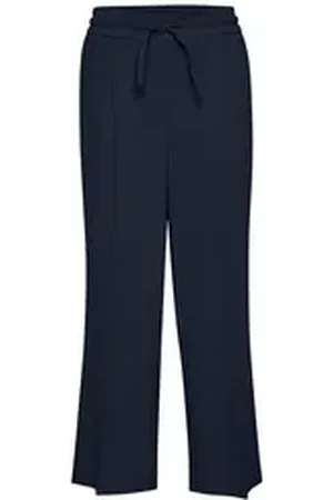 B YOUNG Sweathose BYDANTA Stoffhose mit Kordeln blau 42