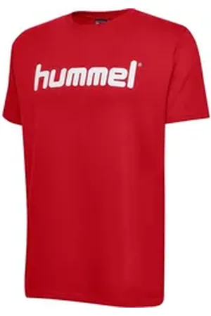 Hummel T-Shirt Logo T-Shirt Sport Kurzarm Rundhals Shirt aus Baumwolle HMLGO HMLGO COTTON LOGO T-SHIRT S/S rot|schwarz XL