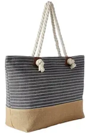 DonDon Strandtasche Shopper wasserabweisende Tasche (2-tlg), Große Strandtasche, mit Reißverschluss, inkl. kleinem Beutel bunt