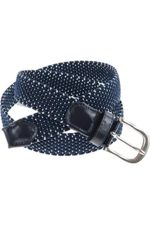 Alberto Flechtgürtel 01018778 Damen Golfgürtel Flechtgürtel geflochten mit Schließe blau 95