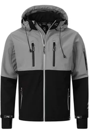 rock creek Softshelljacke Herren Softshelljacke Wanderjacke H-222 grau XXXL