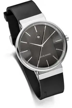 Jacob Jensen Quarzuhr Designuhr Edelstahl Kautschukband NEW LINE ⌀39mm, langer Sekundenzeiger