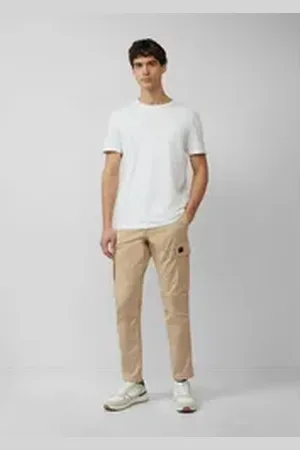 QS by s.Oliver Stoffhose Cargohose mit Garment Dye und Straight Leg Garment Dye beige 32/30