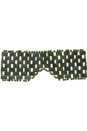 Firetti Augenbinde Steinbrille Augenmaske Edelstein Beauty Entspannung, SUM/9433, 1-tlg., mit echter grüner Jade auch Xiuyan Jade genannt grün