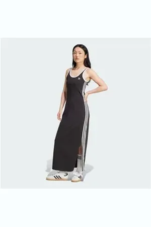adidas Originals Maxikleid ADICOLOR 3-STREIFEN TANK MAXIKLEID schwarz 2XS