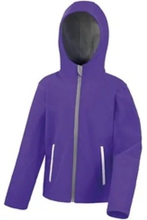 Result Softshelljacke Kinder Soft Shell Jacke für Mädchen u. Jungen - 3 bis 14 Jahre wasserdicht (8000mm) lila L (9/10 Jahre)