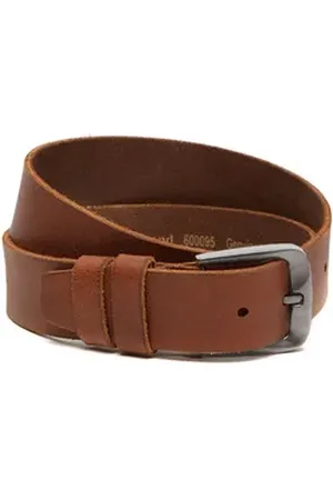 Chesterfield Synthetikgürtel Copper Belt aus echtem Büffelleder braun W95