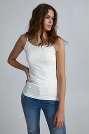 B YOUNG Spaghettitop BYIane strap top - 20805465 weiß XL