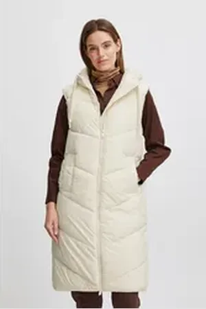 B YOUNG Longweste BYBOMINA WAISTCOAT 6 - 20813366 beige 40