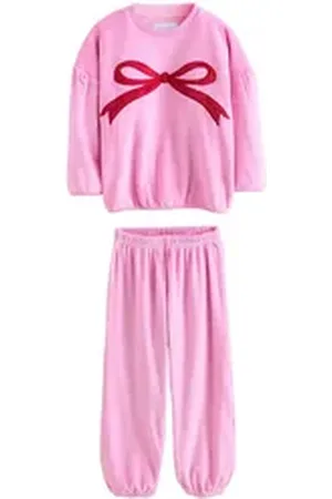Next Pyjama Kuscheliger Fleece-Pyjama (2 tlg) rosa 164 (14 J.)