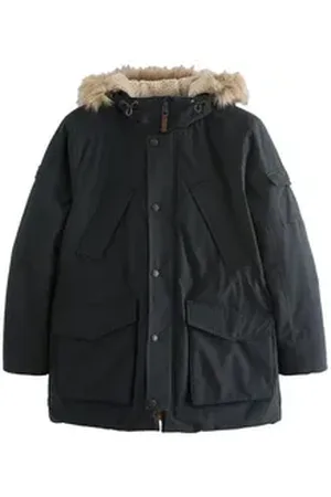 Next Parka Wasserabweisender Parker Kapuzenmantel (1-St) blau M Reg