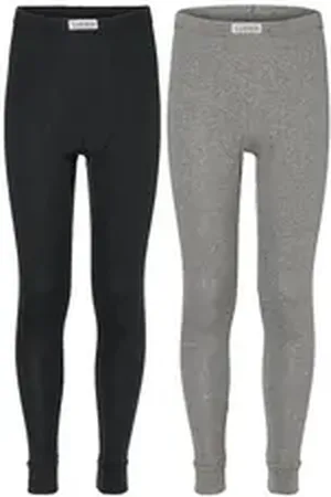 Ladeheid Lange Unterhose 2-er Pack Kinder Jungen Lang Thermounterhose LA40-248 (1-St) schwarz 122