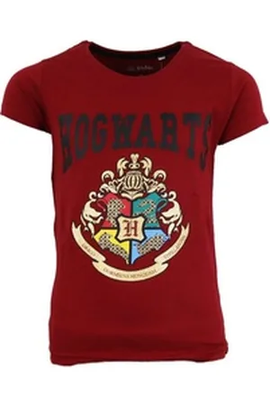 Harry Potter Print-Shirt Hogwarts Kinder Jugend T-Shirt Gr. 134 bis 164, 100% Baumwolle braun 158