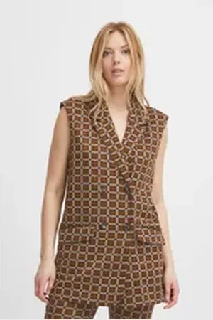 B YOUNG Longweste BYROWAN VEST - 20813580 braun 42