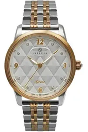 Zeppelin Quarzuhr Grace 7349M-1, Armbanduhr, Damenuhr, Made in Germany, Edelstahlarmband silberfarben