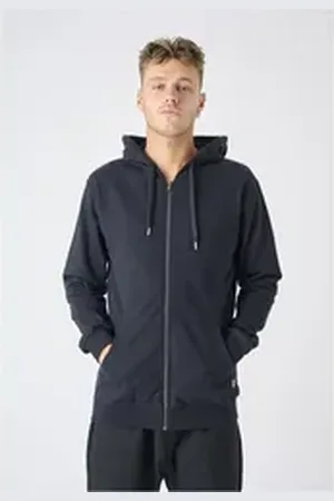 Cleptomanicx Sweatjacke Ligull mit kleiner Möwenstickerei schwarz XXL