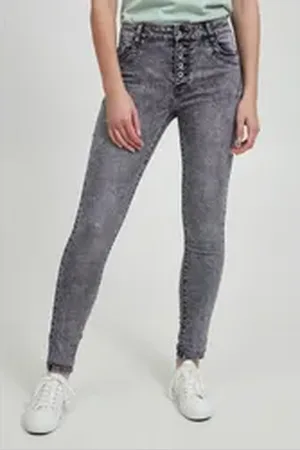 B YOUNG Skinny-fit-Jeans BXKAILY JEANS NO - 20808431 Klassische 5-Pocket-Jeans Skinny Fit grau 36