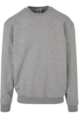 Urban classics Rundhalspullover Herren Crewneck Sweatshirt (1-tlg) grau 3XL