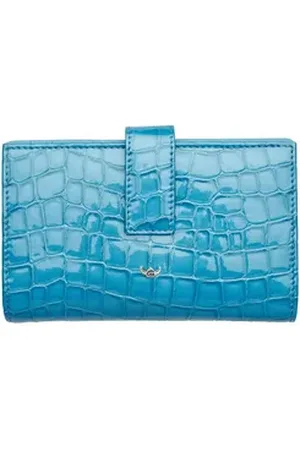 Golden head Geldbörse Ladies Purse Wallet, aus echtem Rindsleder mit RFID-Blocker Schutz blau