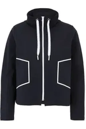 Doris Streich Sweatjacke mit Stehkragen blau 48