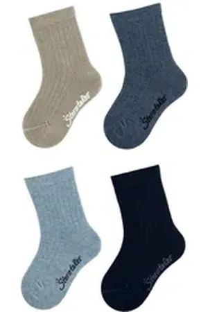 Sterntaler ® Feinsöckchen Socken 4er-Pack Rippe (4-Paar, 4er-Pack) angenehm weich zu tragen, hautsympatisch und atmungsaktiv, im 4er-Pack blau 18