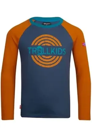 TROLLKIDS Longsleeve Preikestolen 100% Bio-Baumwolle blau 176