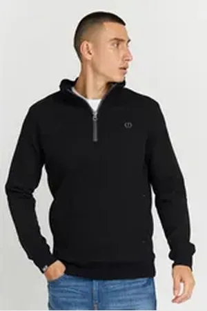 Solid Stehkragenpullover SDBennTro Ziptroyer 21300895-ME schwarz XL