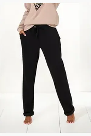 Lascana Sweathose Relax-/Loungehose mit seitlichen Taschen, Loungewear schwarz 40/42