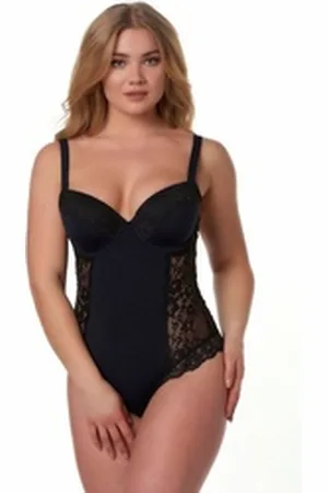 After Eden Body MILA mit floralen Spitzenakzenten schwarz 80