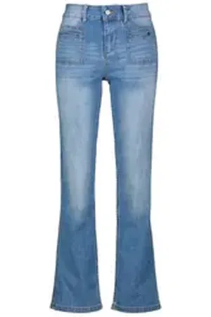 Buena Vista 5-Pocket-Jeans Damen Jeans STELLA Straight Fit (1-tlg) blau S
