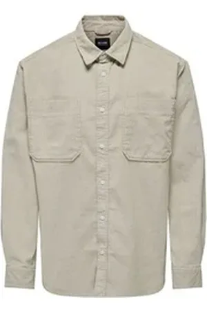 Only & Sons Langarmhemd ONSAlp (1-tlg) beige L