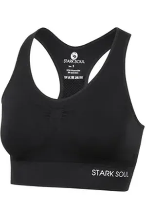 STARK SOUL ® Sport-BH Bra Light Support - Sport BH, doppellagig, für Damen Doppellagiges Material schwarz M