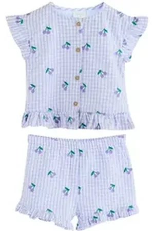 Next Hemd & Hose Babyshirt und Shorts aus 100 % Baumwolle im Set (2-tlg) lila 56 (bis zu 1 Mon,)