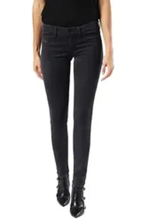 Diesel Jeansjeggings Livier 0677H Damen Jeans Hose Slim Jeggings schwarz