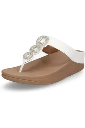 FitFlop Damen Pantolette Fino weiß Pantolette weiß 36 EU